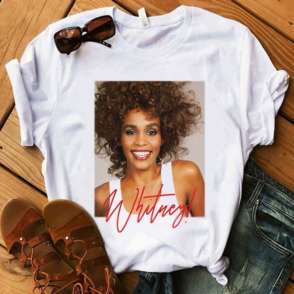 Whitney Houston Smile T Whitney Houston Graphic Shirt